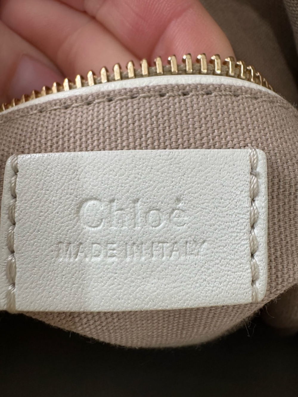 Chloe Ivory Leather Roy crossbody shoulder Bag - Picture 13 of 13